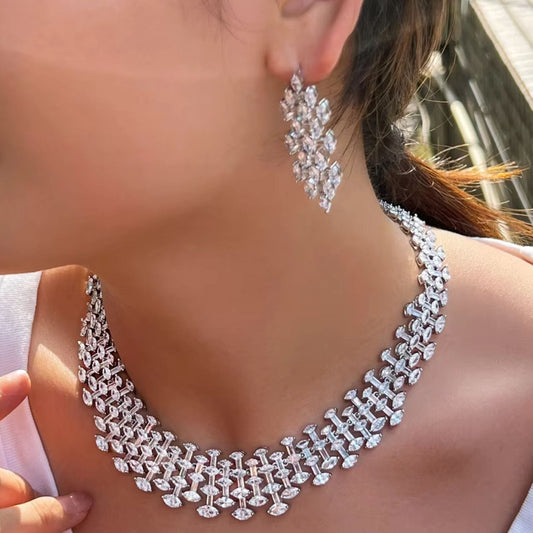 Sparkling Silver Earrings