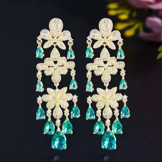 Water Lily Dangle Earrings