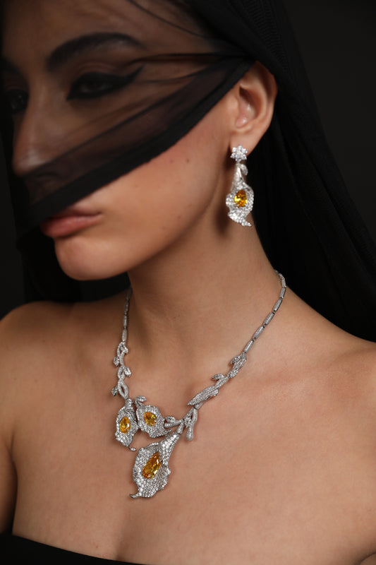 Yellow Leaf Necklace