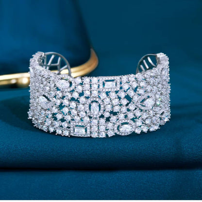 Auric Weave Bangle - Silver