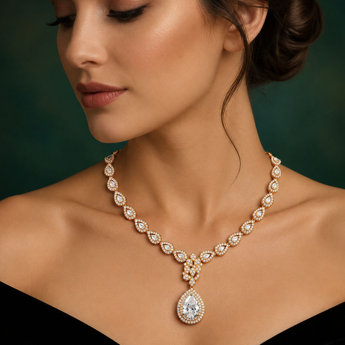 Celestia Teardrop Necklace