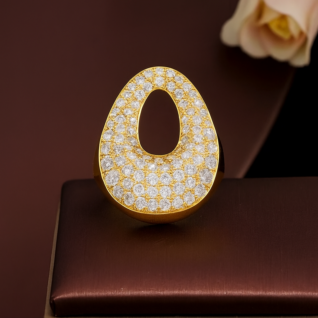 Chain Link Oval Ring