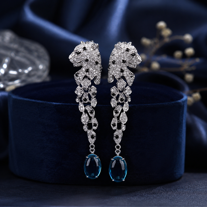 Checkmate Leopard Earrings