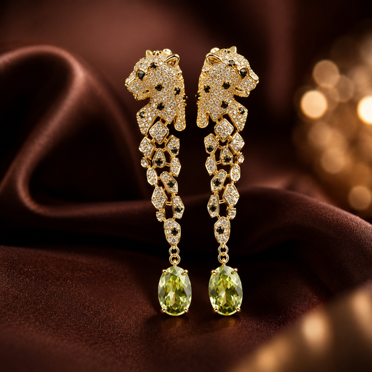 Checkmate Leopard Earrings