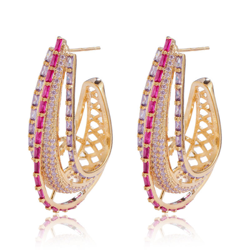 Chunky Round Circle Earrings