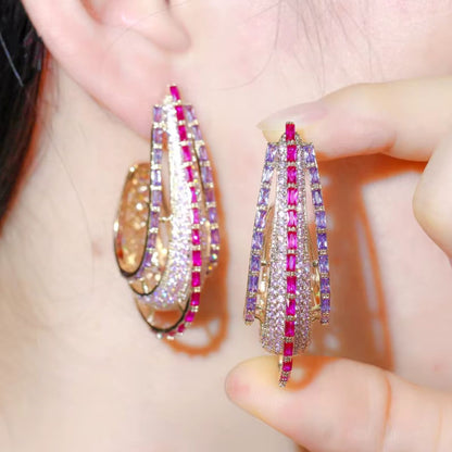 Chunky Round Circle Earrings