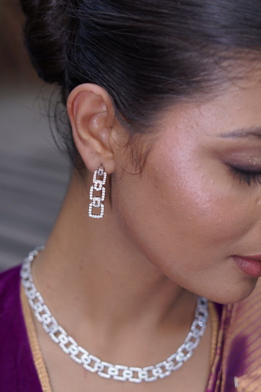Infinity Chain Earrings