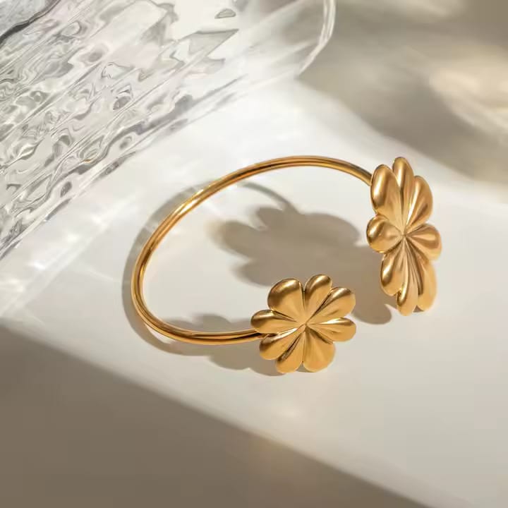 Dual Flower Bangle