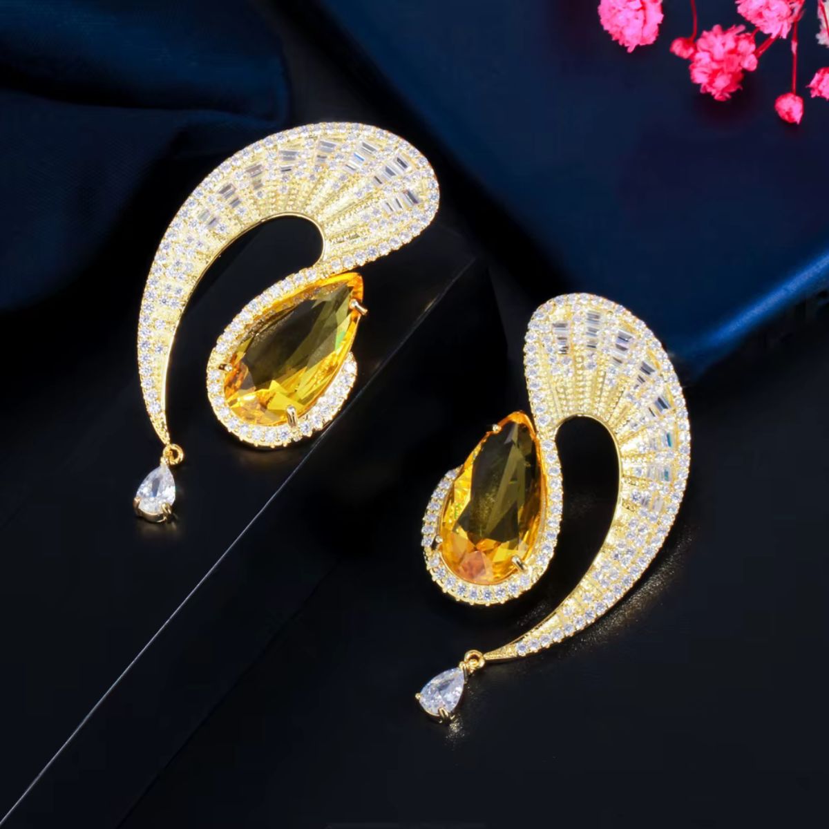 Earvana Earrings - Yellow 