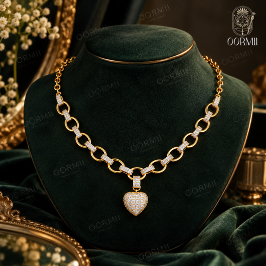Heart Link Chain Necklace