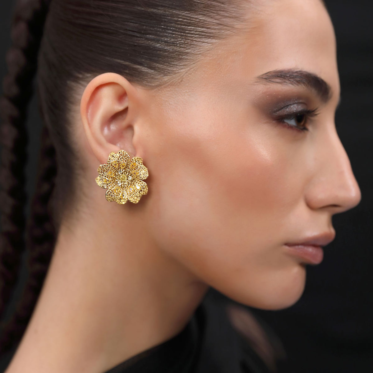 Flower Leaf Earrings