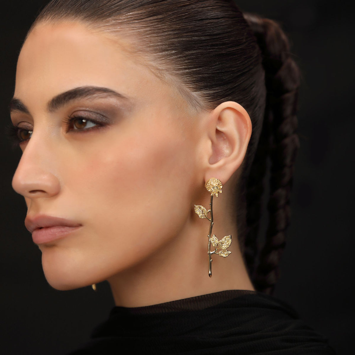 Flower Leaf Earrings