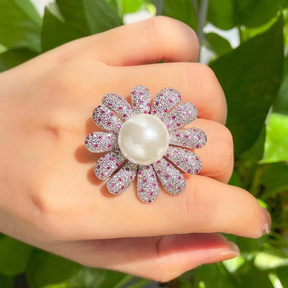 Flower Pearl Ring