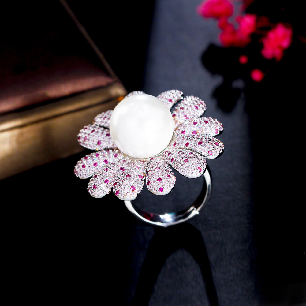 Flower Pearl Ring