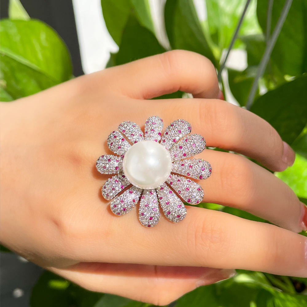 Flower Pearl Ring
