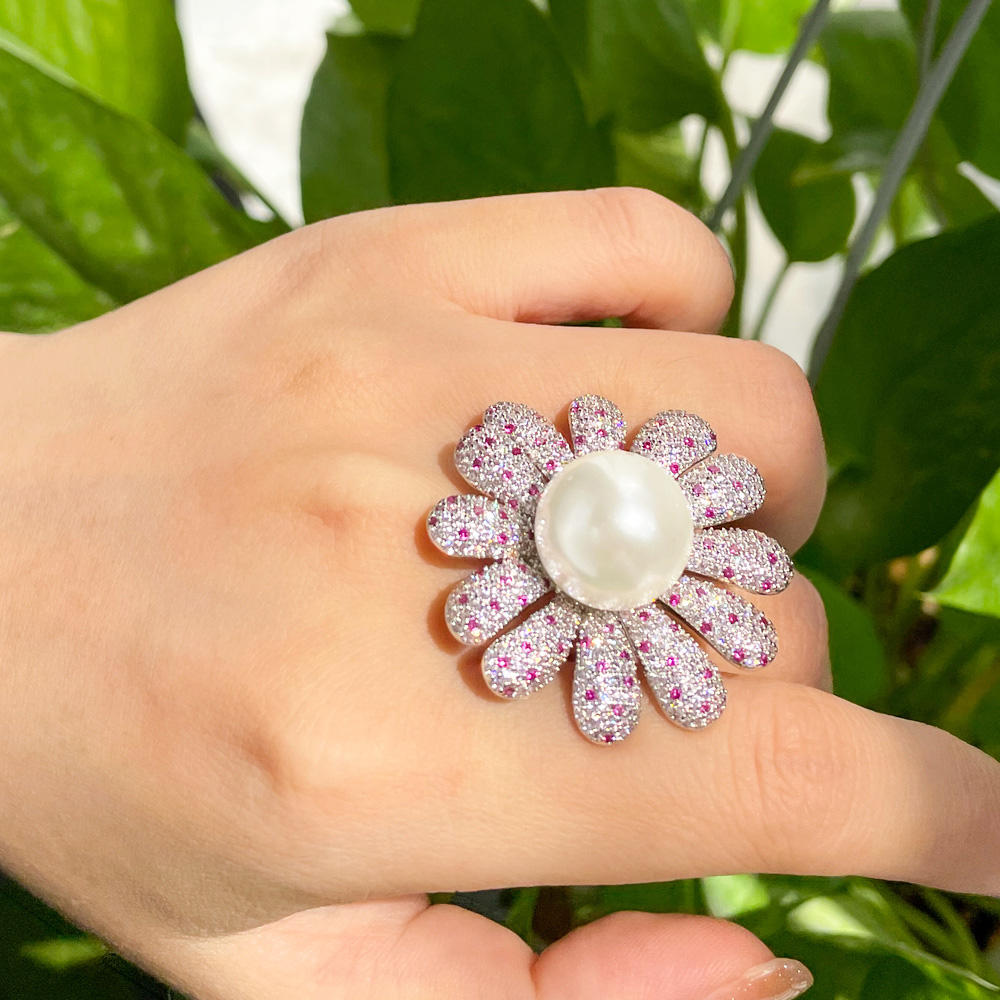 Flower Pearl Ring