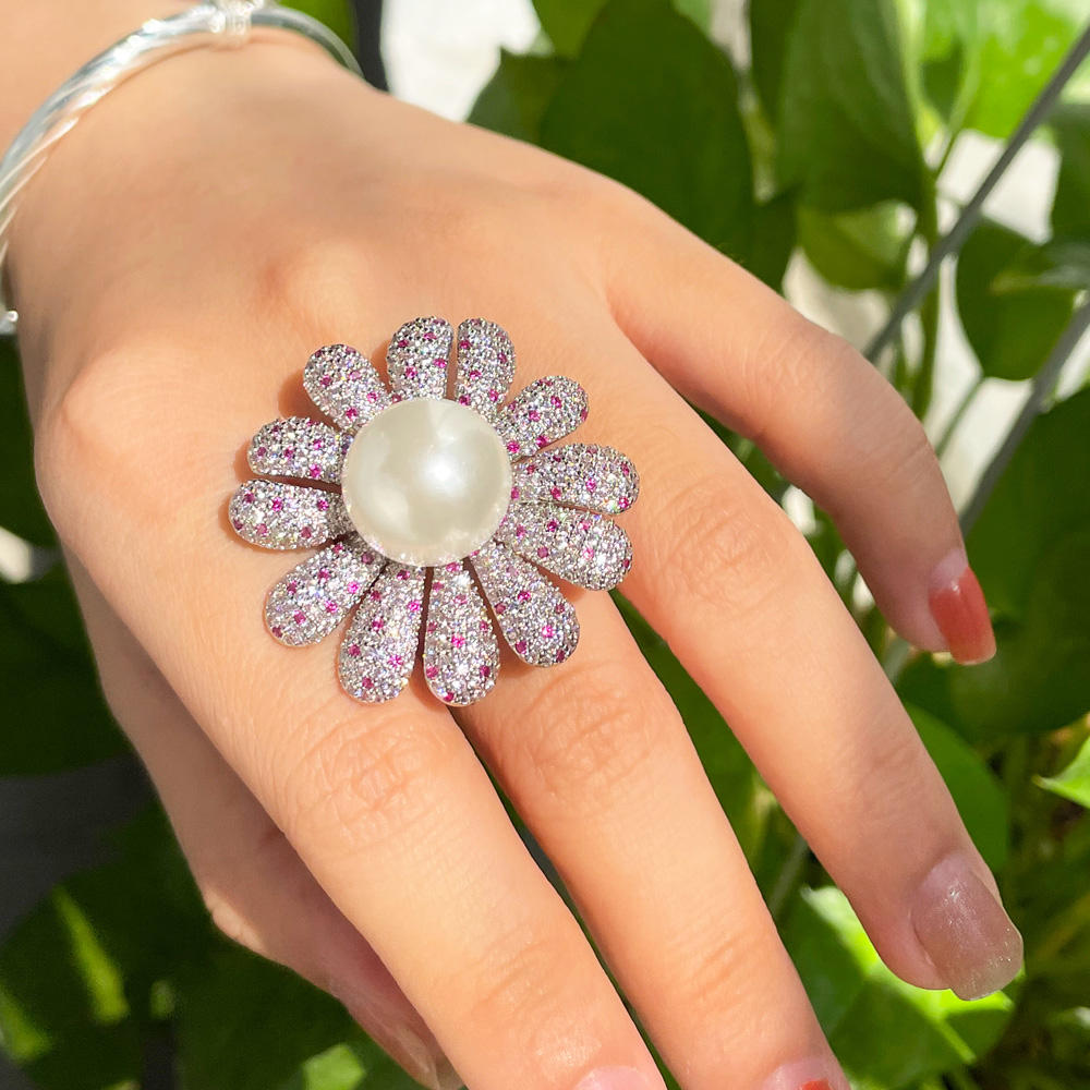 Flower Pearl Ring