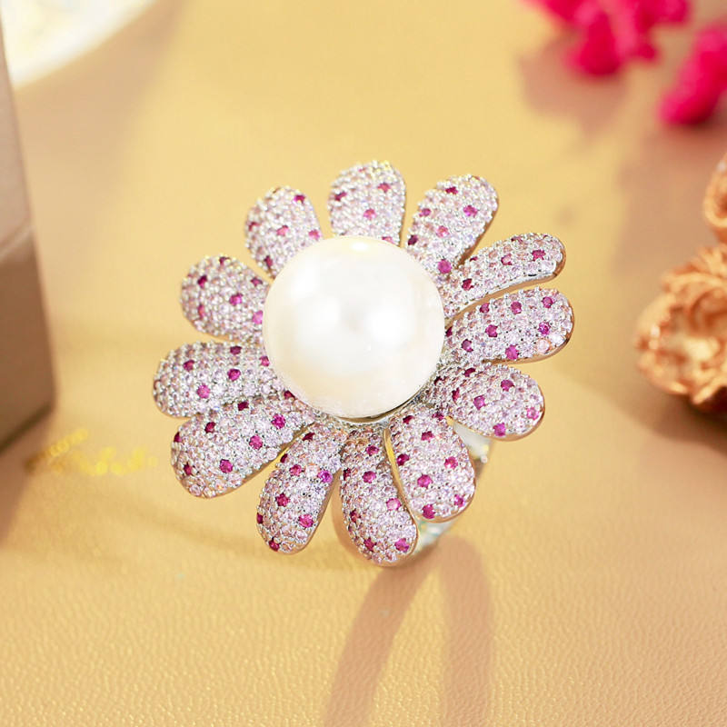 Flower Pearl Ring