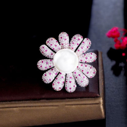 Flower Pearl Ring