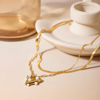 Heart Pearl Necklace