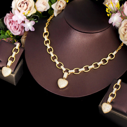 Heart Link Chain Set