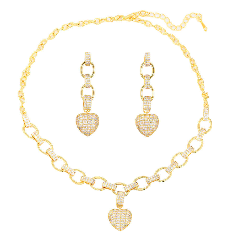 Heart Link Chain Set