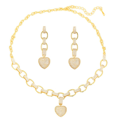 Heart Link Chain Set