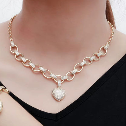 Heart Link Chain Necklace