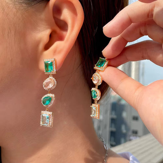 Avyra Gem Drop Earrings