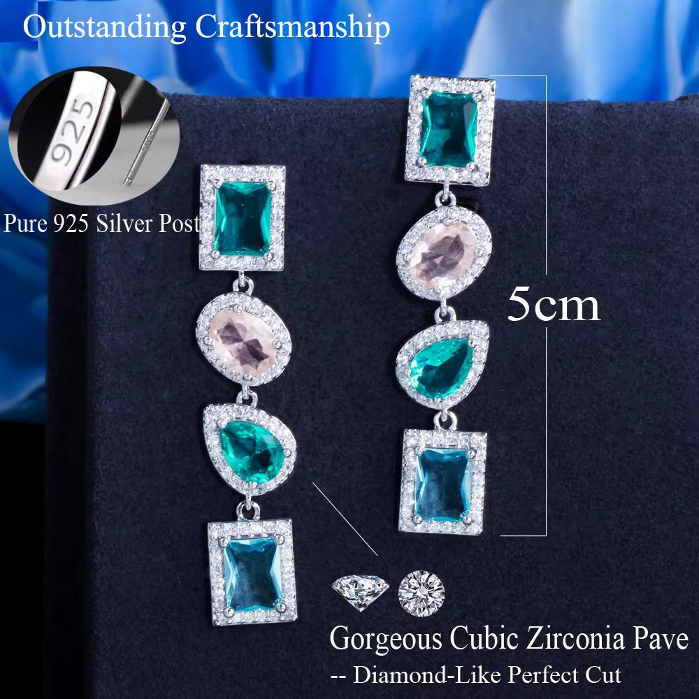 Avyra Gem Drop Earrings