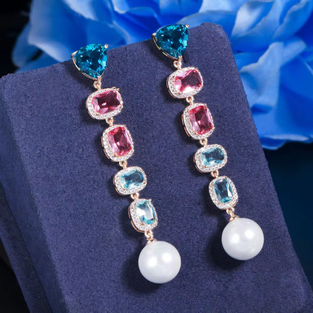 Vellora Pearl Drop Earrings