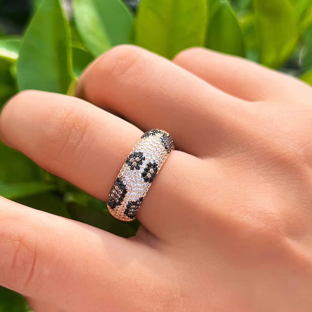 Leopard Kiss Open Ring
