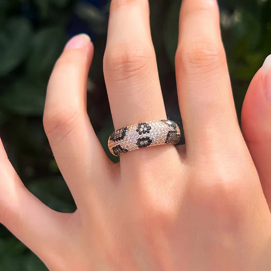 Leopard Kiss Open Ring