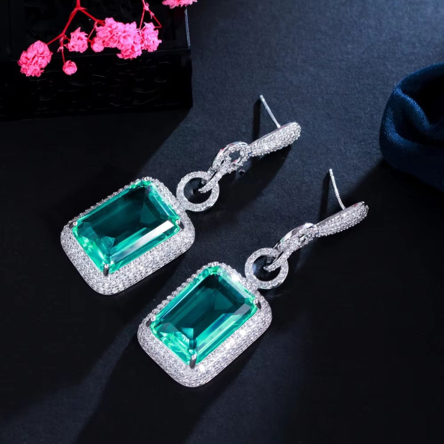 Minty Gem Earrings