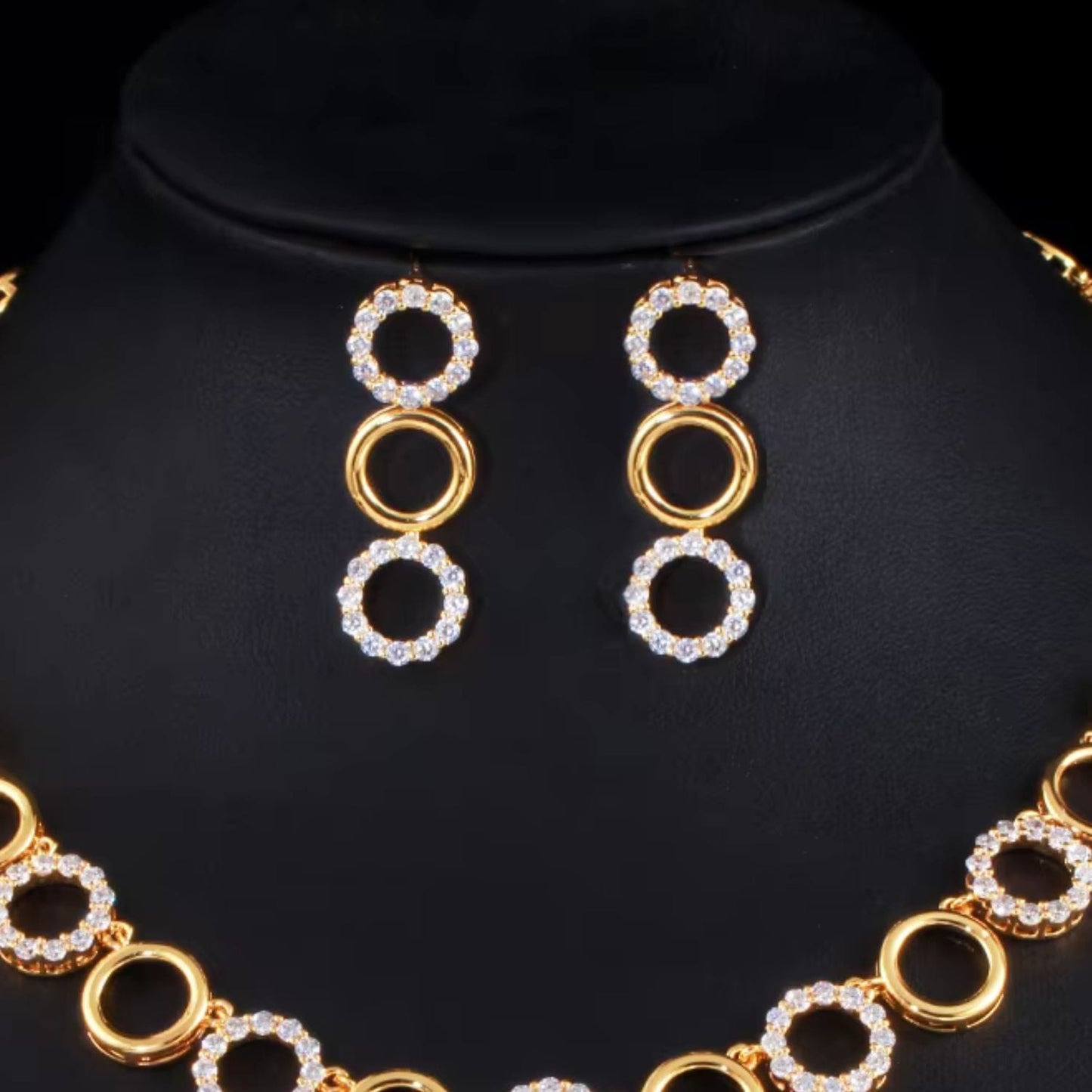 Omen Circle Chain Earrings