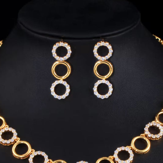 Omen Circle Chain Earrings