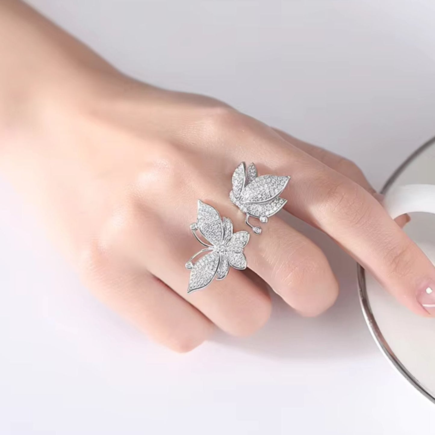 Open Butterfly Ring