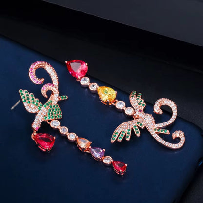 Phoenix Flight Drop Earrings