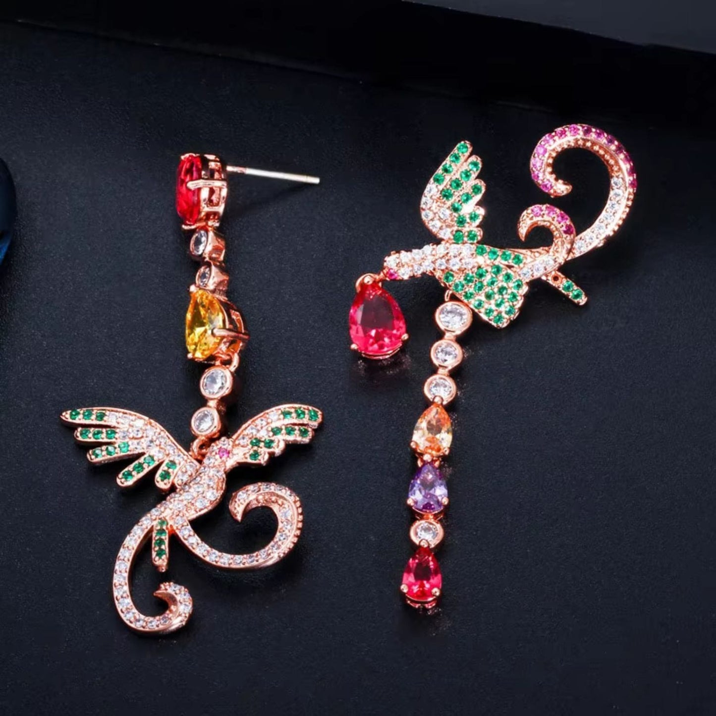 Phoenix Flight Drop Earrings