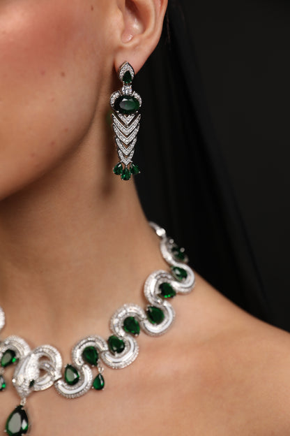 Queen_s_Coil_Earrng_Green