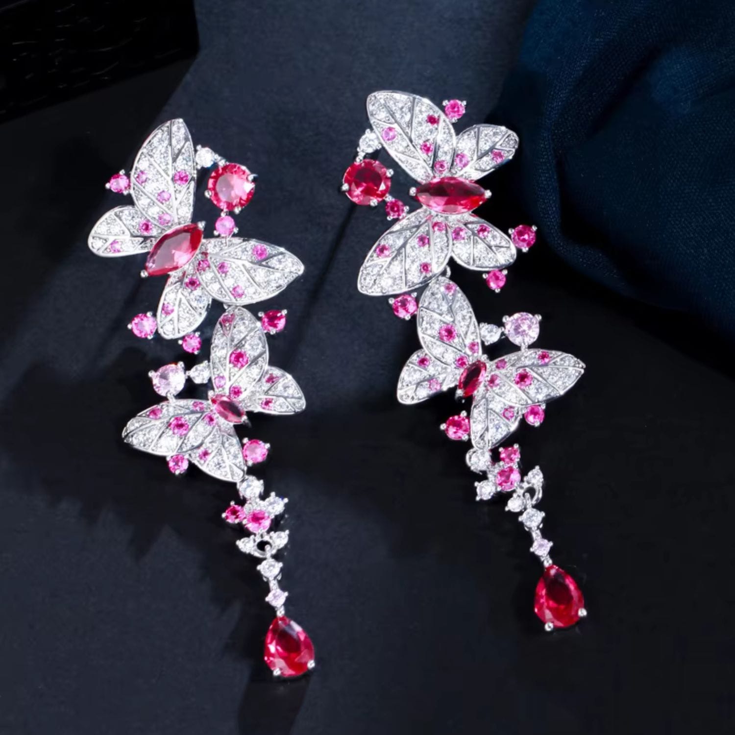 Rosé Papillon Earrings