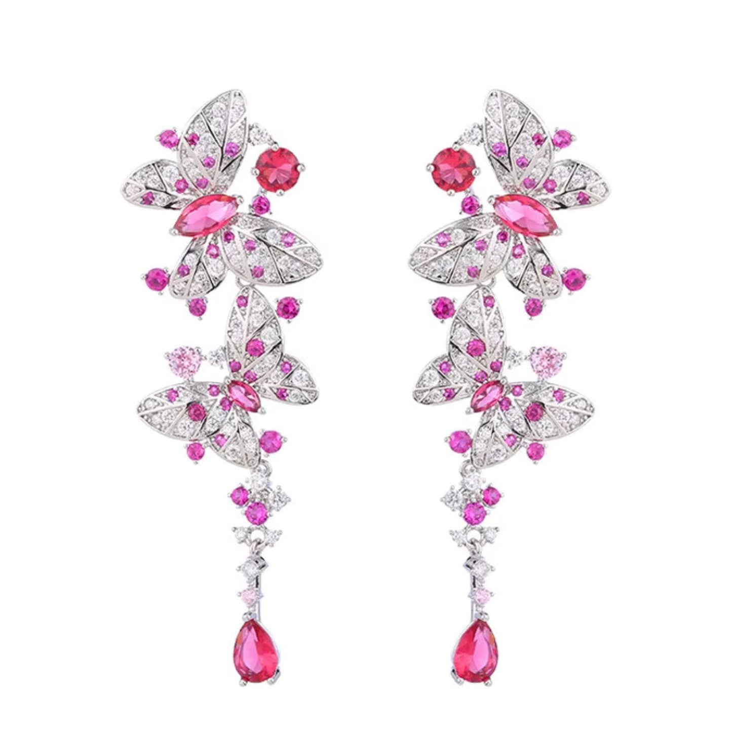 Rosé Papillon Earrings