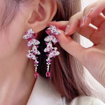 Rosé Papillon Earrings