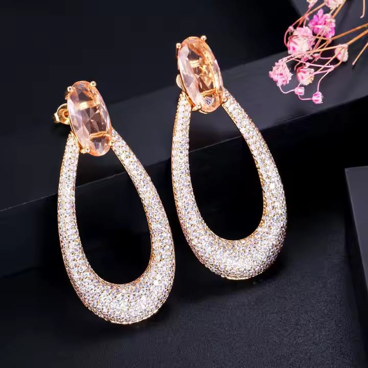 Round Drop Earrings