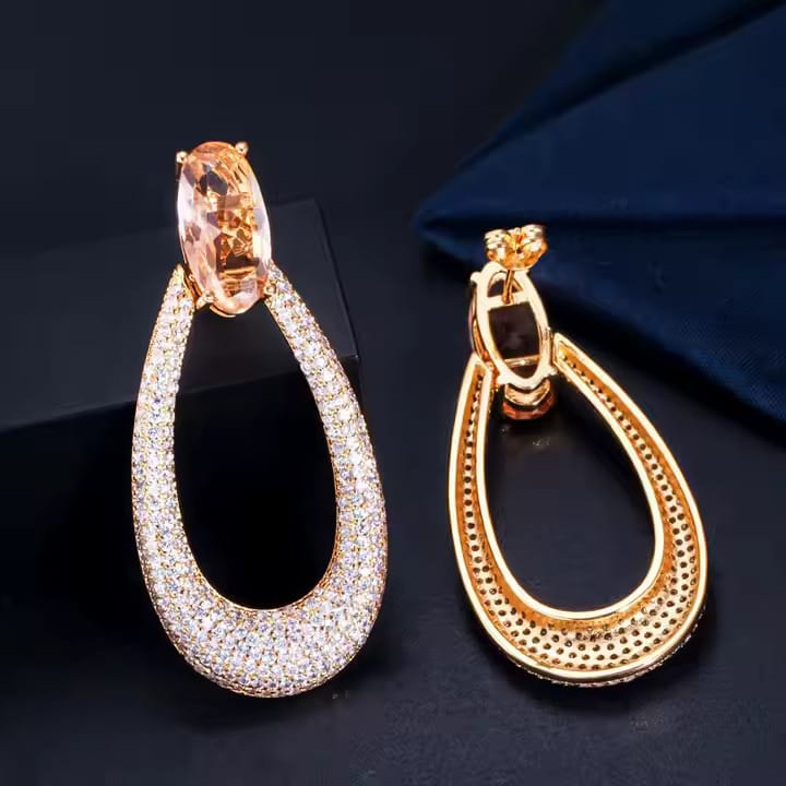 Round Drop Earrings