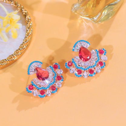 Ruby Tutu Charm Earrings