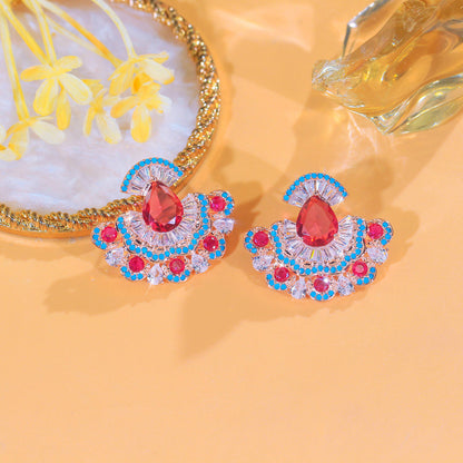 Ruby Tutu Charm Earrings