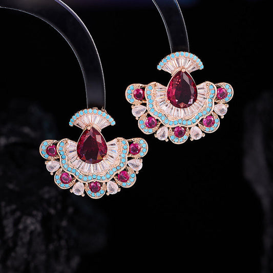 Ruby Tutu Charm Earrings