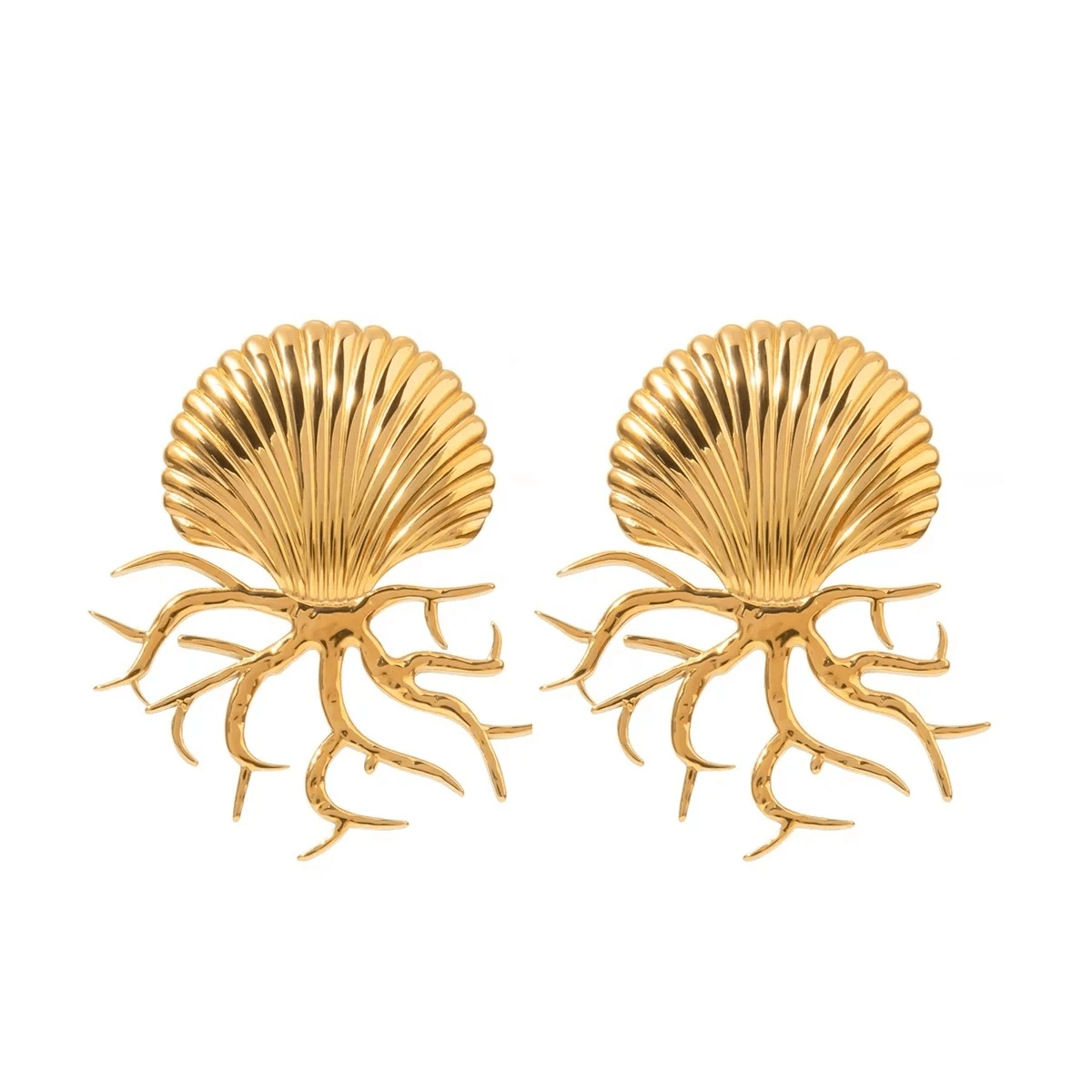Seashell Tendrils Earrings