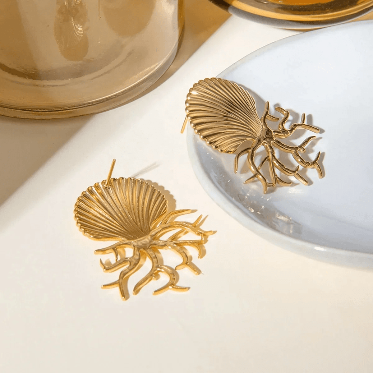 Seashell Tendrils Earrings